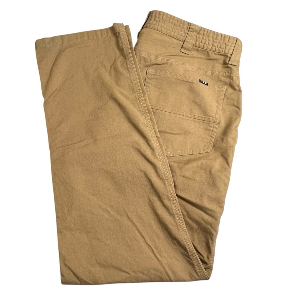 Howler Brothers Mens 40X31 Brown Frontside 5 Pocket‎ Durable Stretch Canvas Pant